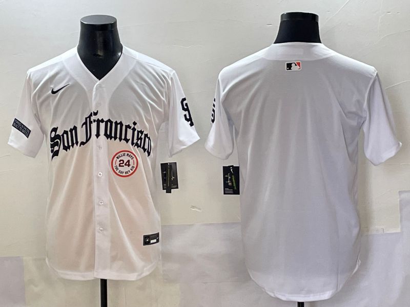 Men 2025 San Francisco Giants Blank White Five generations Joint Name Nike MLB Jersey style 4->san diego padres->MLB Jersey